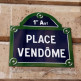 Naambordje van de Place Vendôme